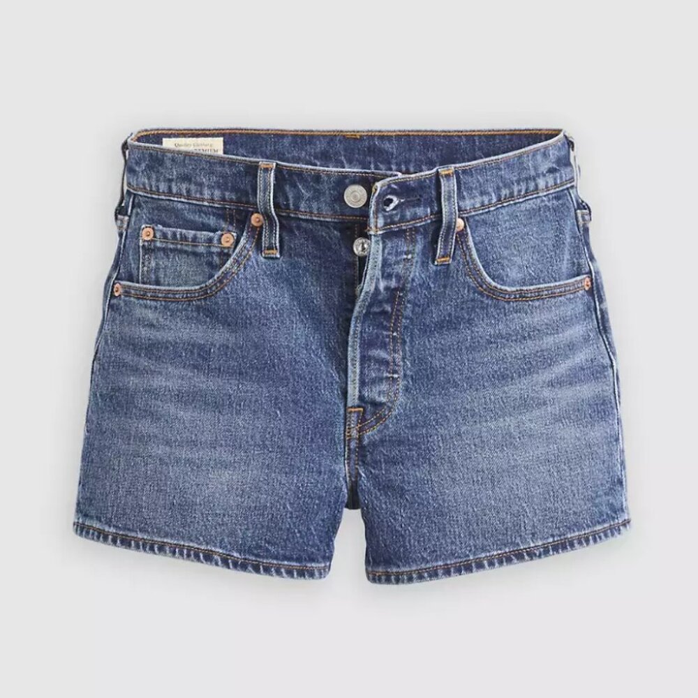 Levi’s 501 Original Fit High Rise Women's Shorts | 24 | dark wash